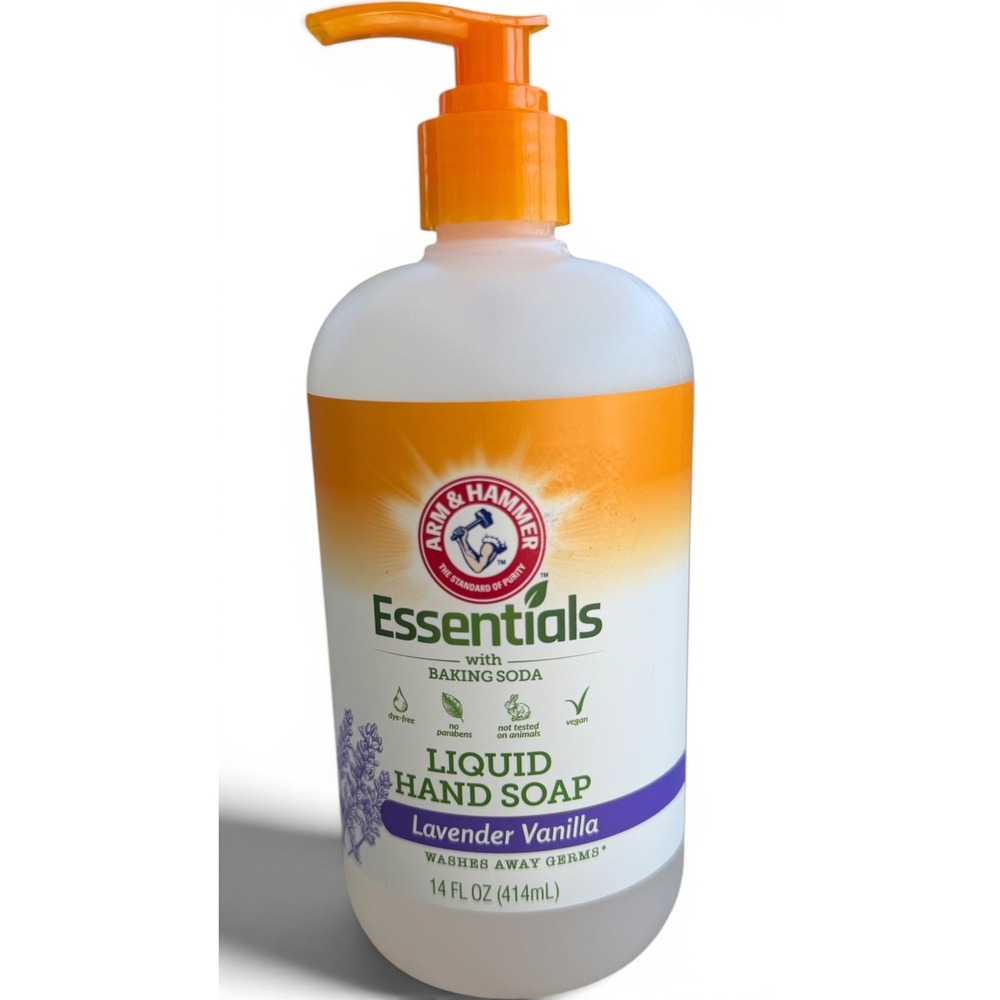 Discontinued Rare Arm & Hammer Essentials Liquid Hand Soap Lavender Vanilla 14oz